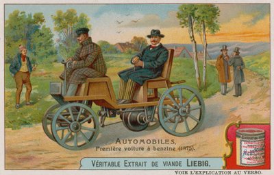 De eerste benzineauto, 1875 door European School